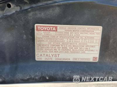 2007 Toyota Camry CE - zdjęcie 23 z 23 - miniatura