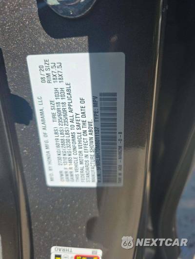 2021 Honda Odyssey EX-L 118.1" WB - zdjęcie 2 z 21 - miniatura