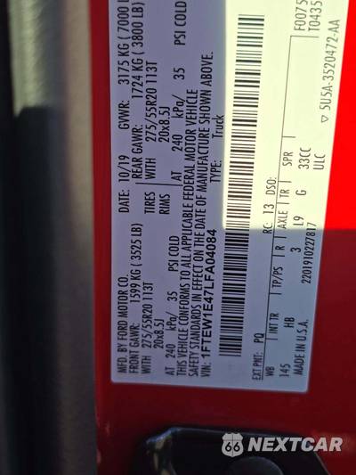 2020 Ford F-150 Lariat Crew Cab Short Bed - zdjęcie 2 z 18 - miniatura