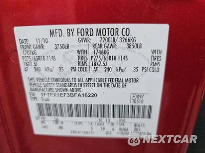 2011 Ford F-150 Lariat Extended Cab Medium Bed w/Rear Doors - zdjęcie 2 z 25 - miniatura