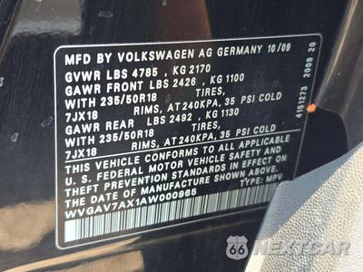 2010 Volkswagen Tiguan SE - zdjęcie 5 z 35 - miniatura