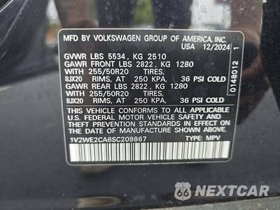 2025 Volkswagen Atlas Cross Sport 2.0T SE w/Technology - zdjęcie 2 z 25 - miniatura