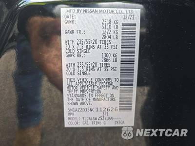 2022 Nissan Murano Platinum - zdjęcie 2 z 21 - miniatura