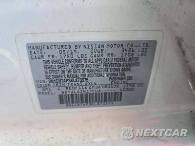 2019 Nissan Versa Sedan S Plus - zdjęcie 5 z 36 - miniatura