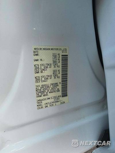2021 Nissan TITAN S Crew Cab Short Bed - zdjęcie 2 z 20 - miniatura