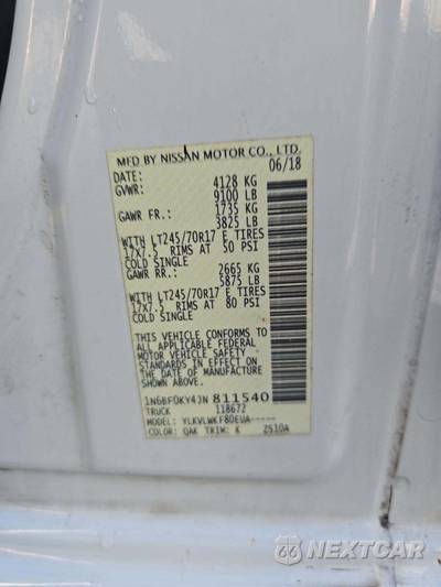 2018 Nissan NV2500 HD Cargo S Standard Roof 146.1" WB - zdjęcie 5 z 36 - miniatura