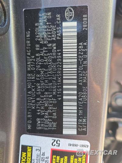 2024 Toyota Camry SE - zdjęcie 5 z 24 - miniatura