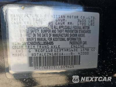 2020 Nissan Versa S - zdjęcie 5 z 25 - miniatura