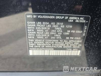 2026 Volkswagen Atlas Cross Sport 2.0T SE - zdjęcie 2 z 17 - miniatura
