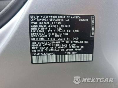 2018 Volkswagen Atlas 2.0T S - zdjęcie 5 z 24 - miniatura