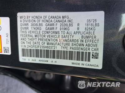2025 Honda Civic Sedan LX - zdjęcie 2 z 18 - miniatura