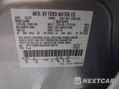 2022 Ford Maverick Lariat Crew Cab Short Bed - zdjęcie 5 z 22 - miniatura