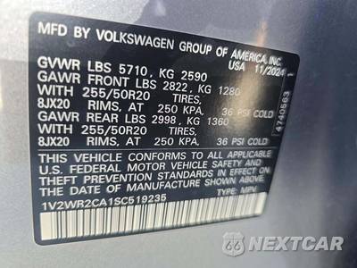 2025 Volkswagen Atlas 2.0T SE w/Technology - zdjęcie 5 z 23 - miniatura