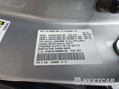 2022 Honda Odyssey EX-L 118.1" WB - zdjęcie 5 z 25 - miniatura