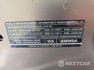 2025 Nissan Sentra SV - zdjęcie 26 z 28 - miniatura