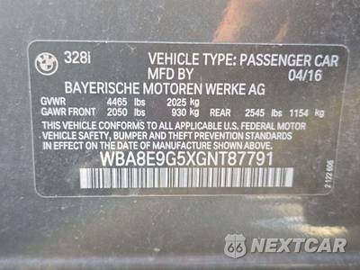 2016 BMW 3 Series Sedan 328i SPORT LINE - zdjęcie 5 z 34 - miniatura