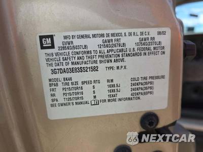 2003 Pontiac Aztek 1SA - zdjęcie 5 z 22 - miniatura