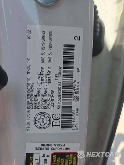2022 Toyota Tundra Hybrid Limited Crew Cab Short Bed - zdjęcie 2 z 17 - miniatura