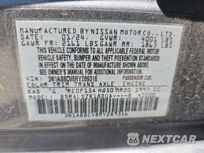 2024 Nissan Sentra SV - zdjęcie 2 z 22 - miniatura