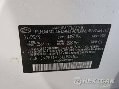 2019 Hyundai Sonata Limited - zdjęcie 5 z 20 - miniatura