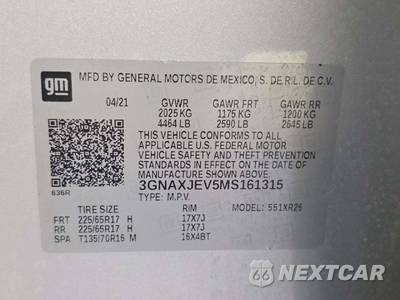 2021 Chevrolet Equinox LT 2FL - zdjęcie 5 z 26 - miniatura
