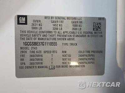 2016 Chevrolet Colorado WT Crew Cab Long Bed 2WT - zdjęcie 5 z 33 - miniatura