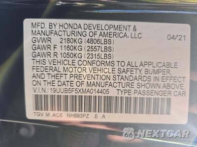 2021 Acura TLX w/A-Spec Pkg - zdjęcie 5 z 21 - miniatura