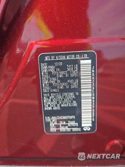 2021 INFINITI PREMIUM SELECT - zdjęcie 2 z 23 - miniatura