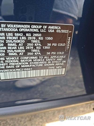 2022 Volkswagen Atlas Cross Sport V6 SE w/Technology - zdjęcie 5 z 22 - miniatura