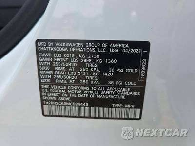 2021 Volkswagen Atlas V6 SE w/Technology R-Line - zdjęcie 5 z 27 - miniatura