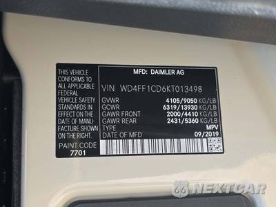 2019 Mercedes-Benz Sprinter 2500 Crew Van High Roof 170.0" WB - zdjęcie 5 z 26 - miniatura