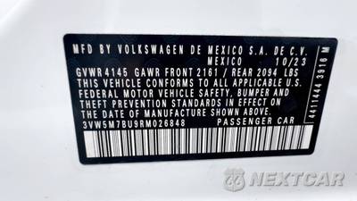 2024 Volkswagen Jetta S 4dr Sedan 8A - zdjęcie 46 z 46 - miniatura