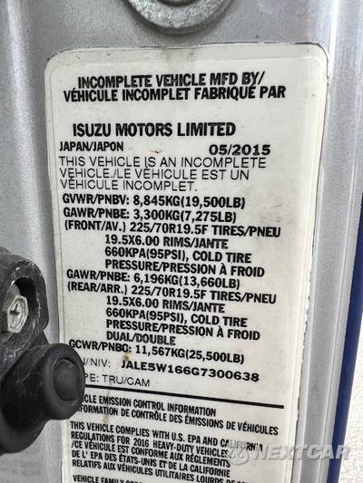 2016 Isuzu NRR DSL REG AT - zdjęcie 37 z 65 - miniatura