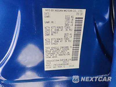 2019 Nissan TITAN SV Crew Cab Short Bed - zdjęcie 17 z 28 - miniatura