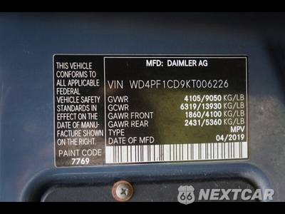 2019 Mercedes-Benz Sprinter 2500 Cargo Van High Roof 170.0" WB - zdjęcie 40 z 40 - miniatura