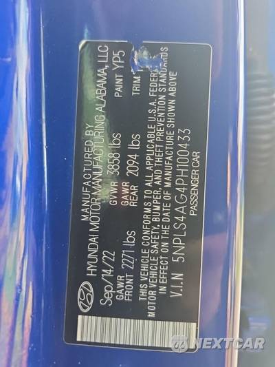 2023 Hyundai Elantra SEL - zdjęcie 17 z 21 - miniatura