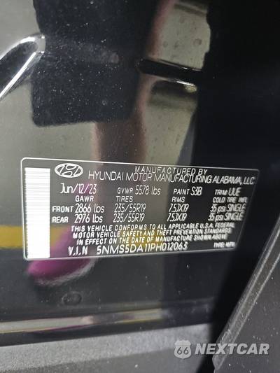 2023 Hyundai Santa Fe Hybrid Limited - zdjęcie 14 z 27 - miniatura