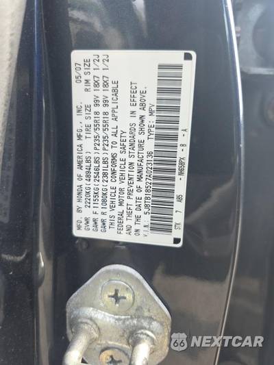 2007 Acura RDX w/Technology Pkg - zdjęcie 18 z 22 - miniatura