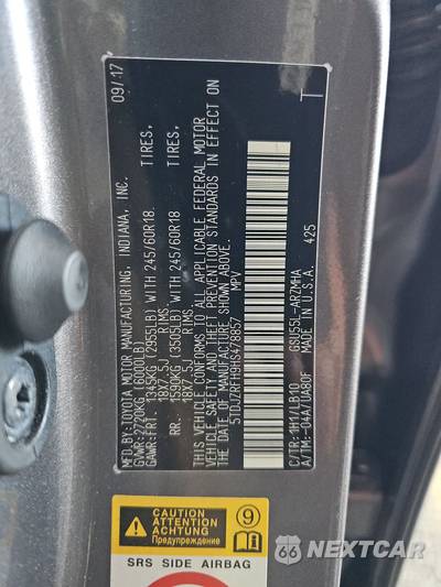 2017 Toyota Highlander XLE - zdjęcie 15 z 21 - miniatura