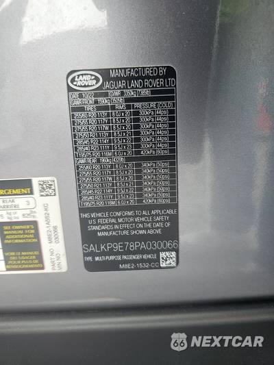 2023 Land Rover Range Rover SE - zdjęcie 14 z 17 - miniatura