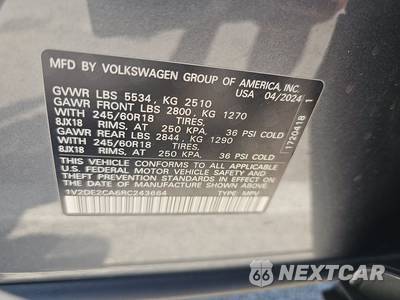 2024 Volkswagen Atlas Cross Sport 2.0T SE - zdjęcie 14 z 18 - miniatura