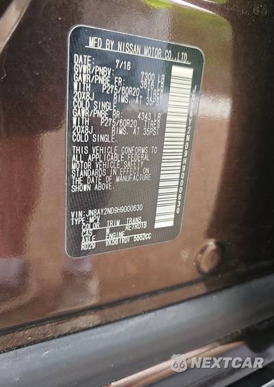 2017 Nissan Armada Platinum - zdjęcie 7 z 20 - miniatura