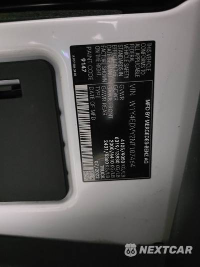 2022 Mercedes-Benz Sprinter 2500 Cargo Van High Roof 170.0" WB - zdjęcie 17 z 17 - miniatura