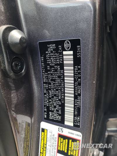 2022 Toyota Camry XSE - zdjęcie 14 z 20 - miniatura
