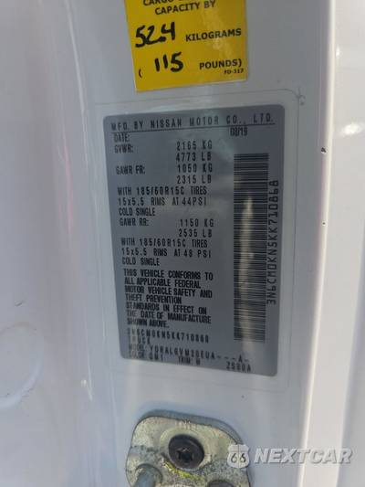 2019 Nissan NV200 Compact Cargo SV 115.2" WB - zdjęcie 15 z 24 - miniatura