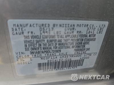 2013 Nissan Sentra SV - zdjęcie 14 z 18 - miniatura