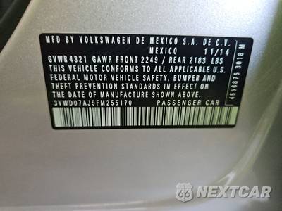 2015 Volkswagen Jetta SE w/Connectivity - zdjęcie 14 z 24 - miniatura