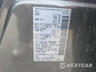 2015 Nissan Pathfinder SL - zdjęcie 18 z 27 - miniatura
