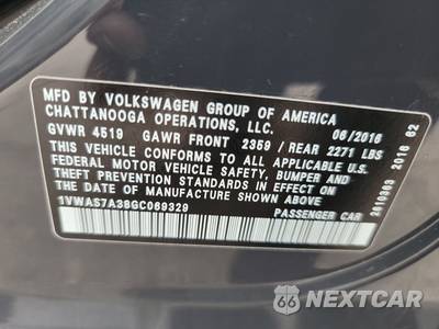 2016 Volkswagen Passat 1.8T R-Line w/Comfort Pkg - zdjęcie 14 z 39 - miniatura