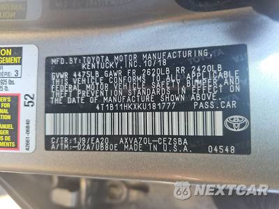 2019 Toyota Camry SE - zdjęcie 14 z 24 - miniatura